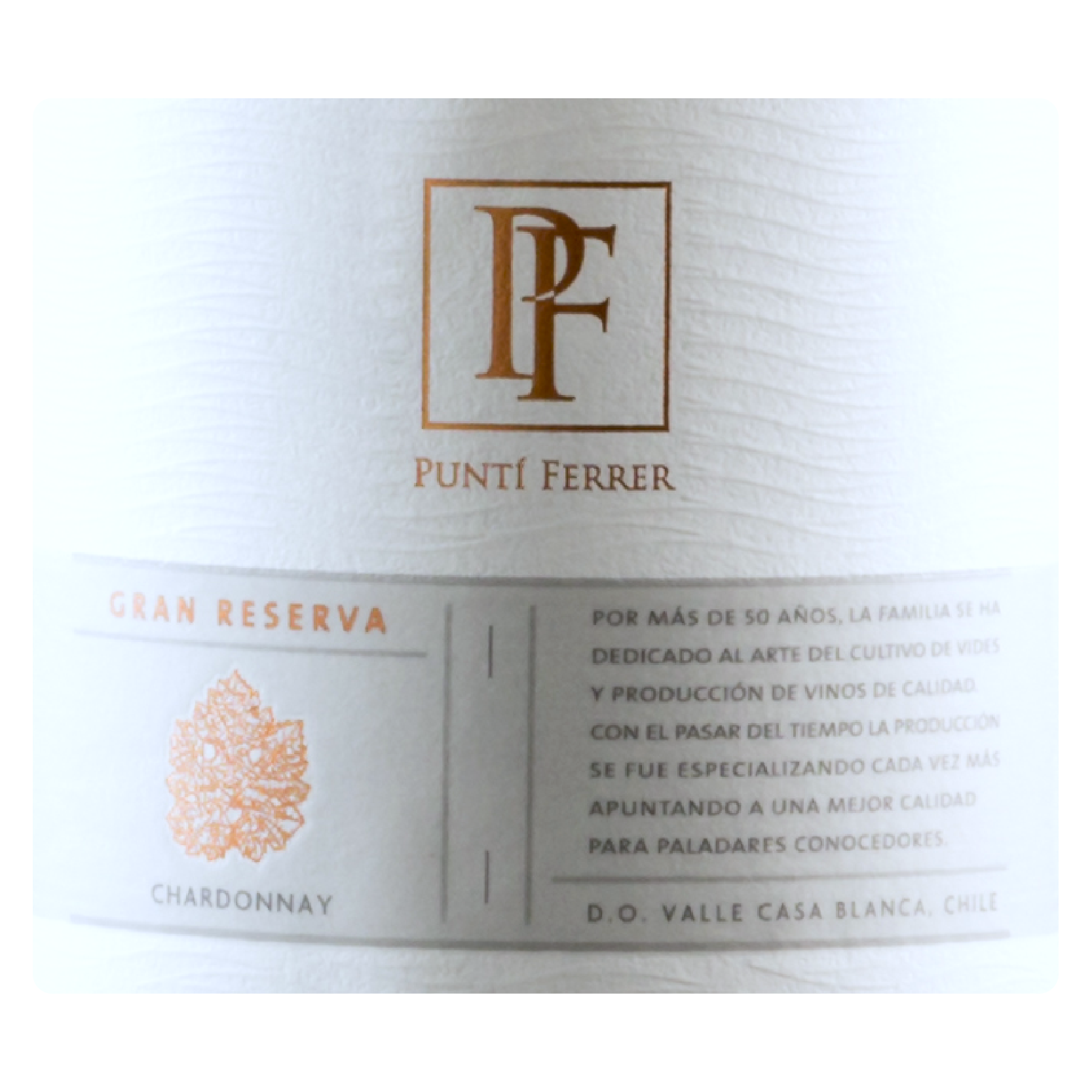 PUNTI FERRER Gran Reserva Chardonnay Cachapoal Valley