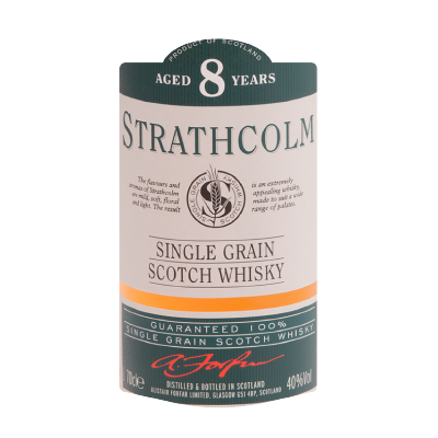 STRATHCOLM Single Grain Scotch Whisky (Aged 8 years)