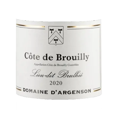DOMAINE D’ARGENSON Cuvee Brulhie Cote de Brouilly AOC