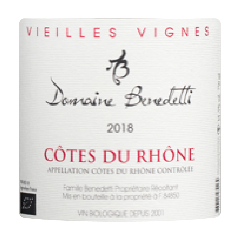 DOMAINE BENEDETTI Cotes du Rhone Vieilles Vignes AOC