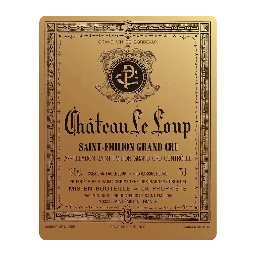 CHÂTEAU LE LOUP Saint-Emilion Grand Cru AOC