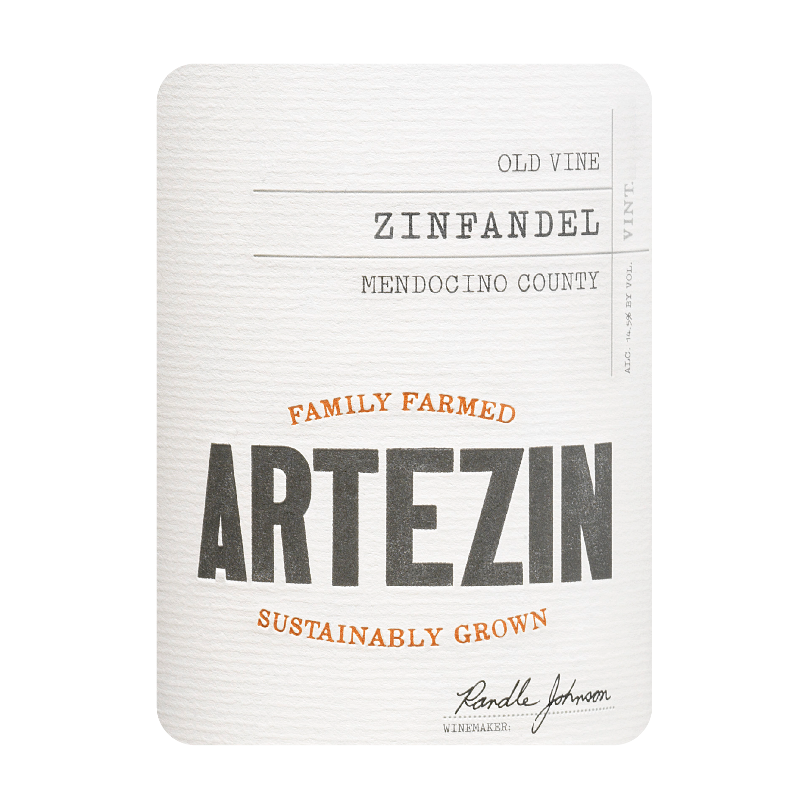 ARTEZIN Old Vine Zinfandel Mendocino County