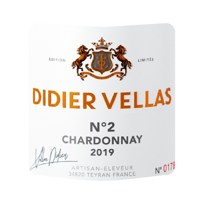 DIDIER VELLAS  No2 Chardonnay Pays d’ Oc IGP