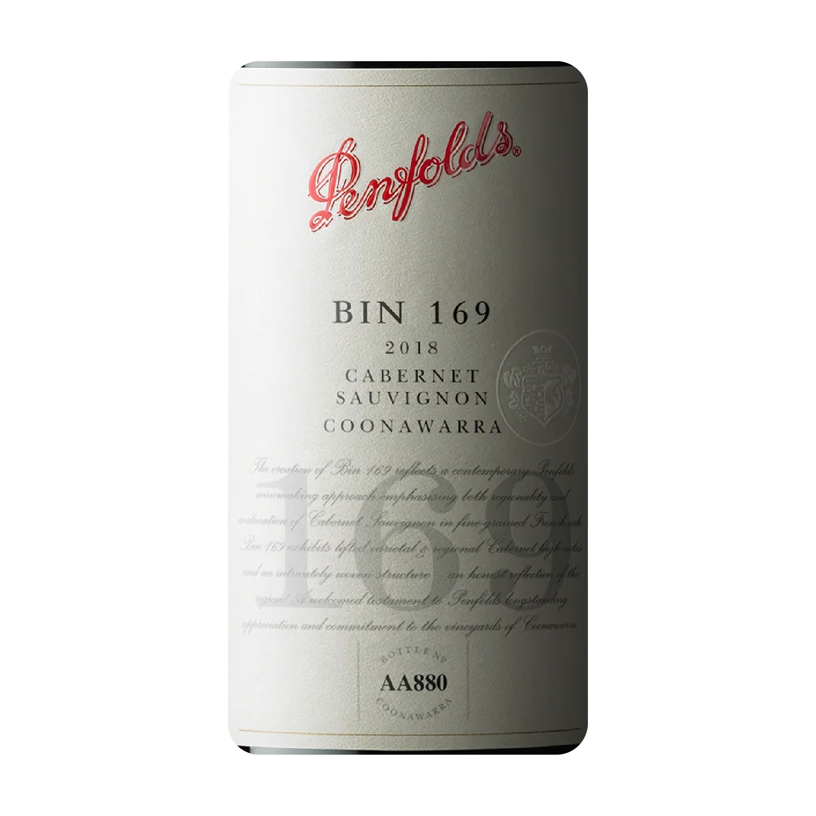 PENFOLDS BIN 169 Coonawarra Cabernet Sauvignon
